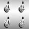 Service Caster 5 Inch 316SS Thermoplastic Rubber Swivel 1-3/4 Inch Stem Caster Set Brake SCC SCC-SS316EX20S514-TPRB-TLB-134-4 - alternate 2